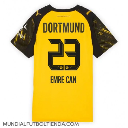 Camiseta Borussia Dortmund Emre Can #23 Primera Equipación Replica 2025-26 para mujer mangas cortas